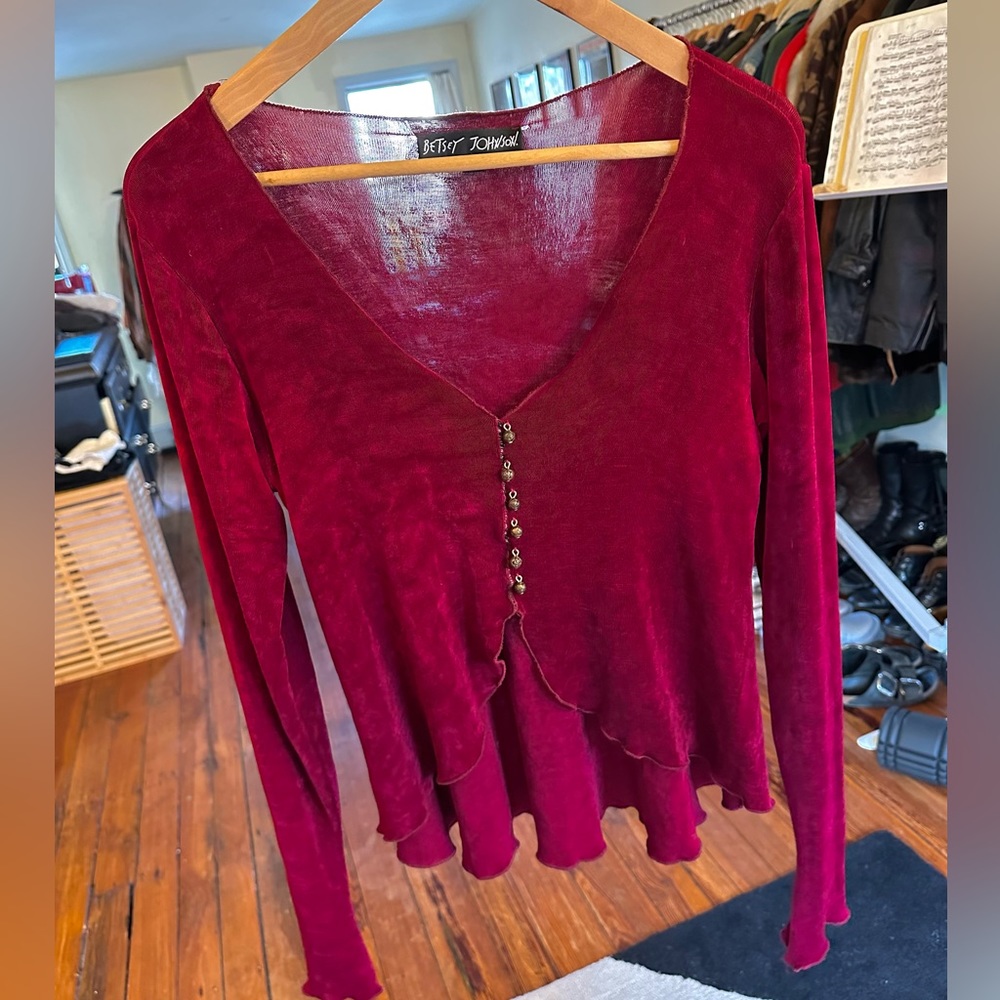 Vintage Betsey Johnson Long Sleeve Top